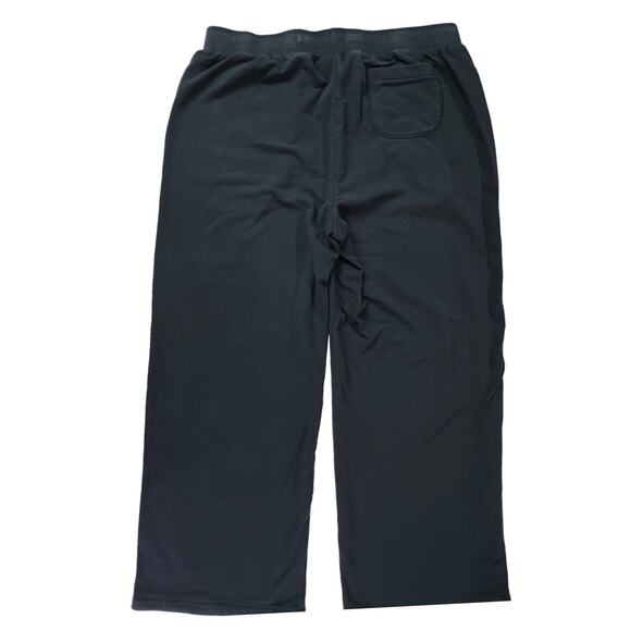 Sag Harbor Ladies Stretch High Waisted Relaxed Fit Wide Leg Pants Large Black - Picture 3 of 12